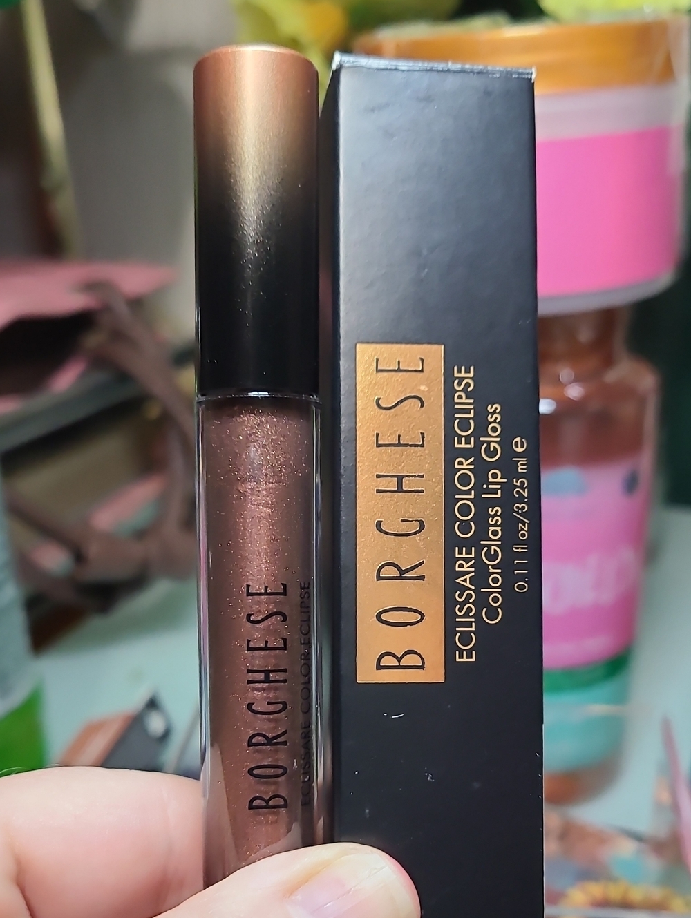 Borghese Eclissare Color Eclipse Lip Gloss — Shimmery Brown
